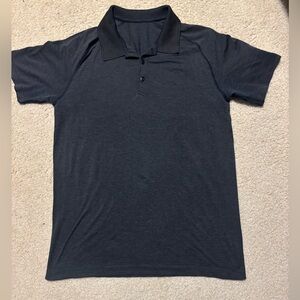 Men's dark gray lululemon Short-Sleeve Polo Shirt